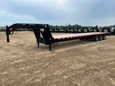 NEW 2026 SWS 8.5 x 40' Gooseneck Trailer Tri Dual Axle 3 x 10,000 lb Axles w/ Electric Brakes on all...