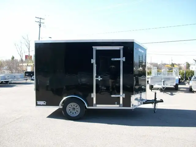 2025 Weberlane VTT 7' X 10' V-NOSE 1 ESSIEUX 78in.HT. RAMPE VTT  in Cargo & Utility Trailers in Laval / North Shore - Image 4
