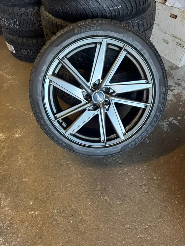 Four New 20″ 5X114.3 Tesla Fast EV01 w/ 265/40R20 Pirelli Winter in Tires & Rims in Oakville / Halton Region - Image 10