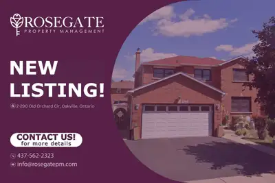 Spacious 2-Bedroom Basement Apartment in Oakville | All Utilities Included + Parking Discover a spac...