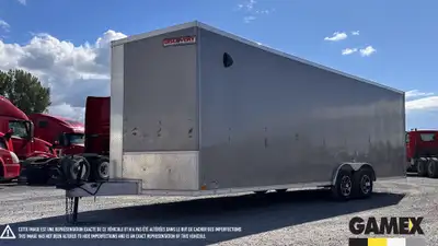 Heavy truck / Camion lourd - # STOCK: GX-31801 2022 DISCOVERY CARGO REMORQUE FERMÉE DEUX ESSIEUX 202...