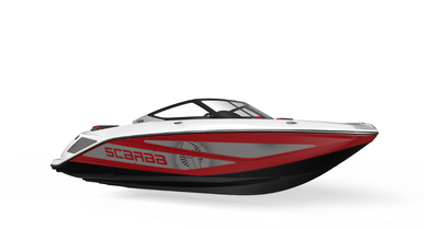 2026 Scarab 195 LX Rotax 1630 ACE - 300 Black / Crimson Red Cool Touch Charcoal Interior w/ Red Acce...