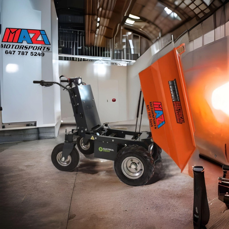 Rugged & Reliable electric Power Wheelbarrow 647.787.5249 Outdoor