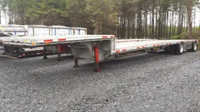 Traileur Drop Deck Alutrek full aluminium 2005 à 36'' du sol. Hauteur de la drop 18''. Épaisseur du...