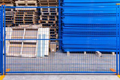 Temporary Fence Panels 6x10 Blue • Galvanized • Crowd Barriers, View more