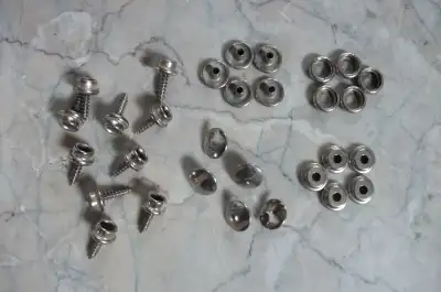10set Stainless Steel Tapping Snap Fastener Kit Tent Marine Yacht Boat Canvas Cover Buttons 15mm or...