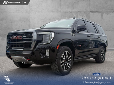 ? 2023 GMC Yukon AT4 – Black | 5.3L V8 | Panoramic Sunroof & Max Trailering ?Introducing this 2023 G...