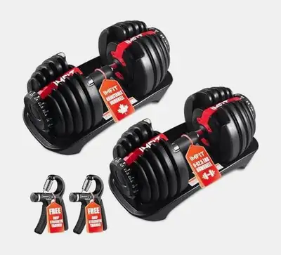 Adjustable Dumbbell Set 5-52.5 lb - 4 in 1, Home Gym, View more