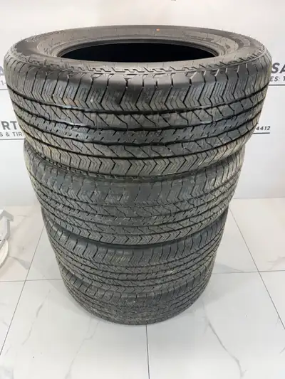 USED set of four 275/60/20 Hankook All Season Tires 20 inch 9/32" tread depth remaining on two tires...