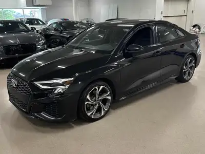Incoming! 2024 Audi A3 40 Progressiv quattro S line in Brilliant Black. Blending sporty performance...