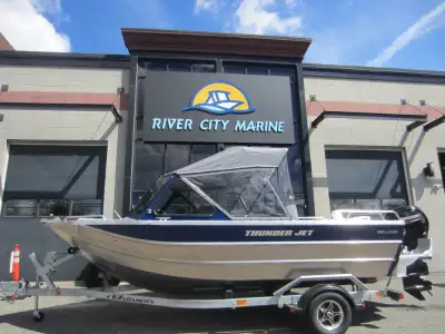 2025 Thunder Jet 185 Luxor Soft top with a Mercury 115CT 4STRK Outboard