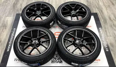 Replica M06 Rims and SAILUN All Season Tires Fits Mercedes C300, C43AMG, CLA250, A220, A250 -Wheel S...
