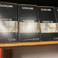 Lexmark original toner cartridges T650 T632 T644 250$ each