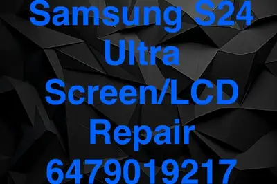 Samsung Galaxy S24 Ultra cracked screen repair fix, View more