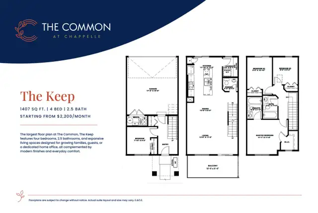 The Common at Chappelle - 3 Bedroom Townhome House for Rent in Long Term Rentals in Edmonton - Image 8