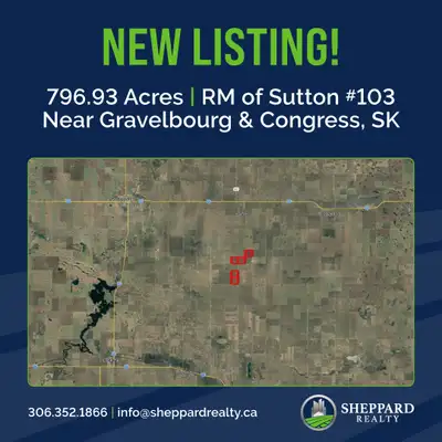 NEW LISTING AVAILABLE! ISC Acres: 796.93 SAMA Cultivated Acres: 749 SCIC Soil Classes: D / E / F / G...