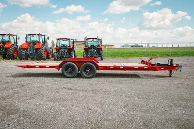 Welcome to Tractorland Trailers! Brand new 2027 Load Trail 83" x 20' Tilt-N-Go tandem axle tilt deck...