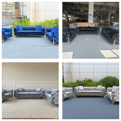 BRAND NEW IN BOX 3 PCS VELVET SOFA SET, View more