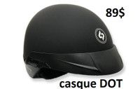 Casque Dot avec visière S-M-L en stock a 89$ seulement