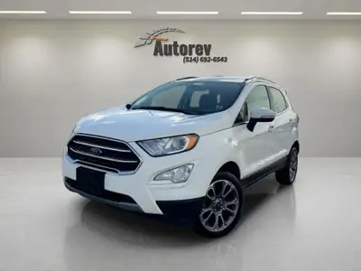 2020 FORD ECOSPORT TITANIUM. Prix: 8480$ Odomètre: 170 000 KM Couleur extérieure: BLANC Couleur inté...