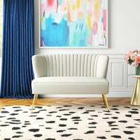 NEW 47 IN VELVET ARMLESS LOVESEAT FOR TWO PEOPLE SOFA Winnipeg Manitoba Preview