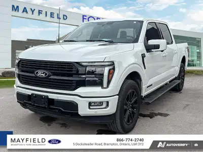 Recent Arrival! 2025 Ford F-150 Platinum White Metallic 702a 145 WB BLUE CRUISE EQUIPED PRO POWER ON...