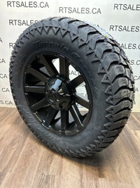 35x12.5x20 AMP tires Fuel Rims Dodge Ram GM 2500 3500