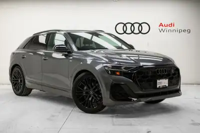 DEMO with only 6,538 KM! Dealer Certified Pre-Owned. This Audi Q8 boasts a Intercooled Turbo Gas/Ele...