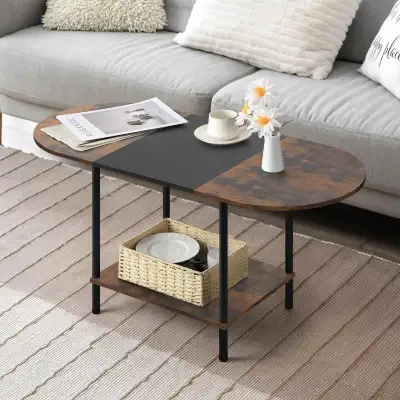 BRAND NEW - Coffee Tables for Living Room,2-Tier Small... LOT# 5, View more