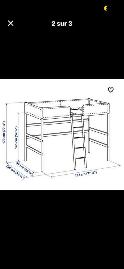 Lit superposé 1 place, View more