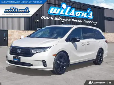 Come see this certified 2023 Honda Odyssey Black Edition | Leather | Nav | Sunroof | DVD | Heated Se...