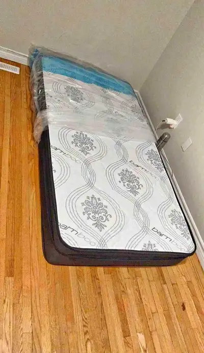 Queen Bed Frame Modern Wooden Look, View more