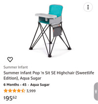 Childs fold up camping high-chair.