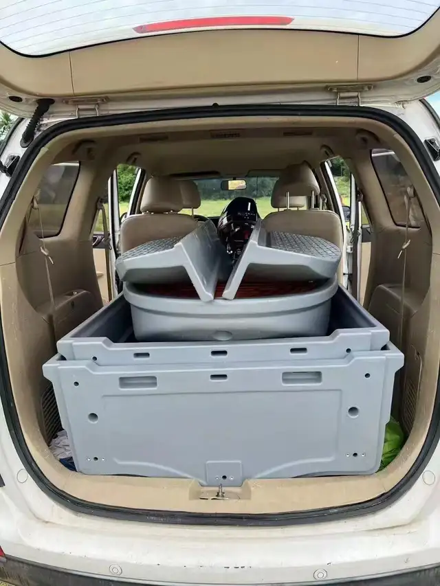 Folding Boat Fits Into a Car, No Trailler or Parking Sopt Needed ...