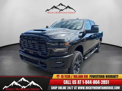 BIG SAVINGS ON THIS 2026 RAM 2500 CREWCAB BLACK EXPRESS EDITION! IT COMES WITH A 6.7 CUMMINS DIESEL,...