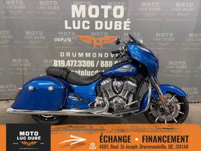 2018 Indian Chieftain Limited Indian Chieftain Limited 2018 165 592 KM FREINS ABS CRUISE CONTROL PAR...