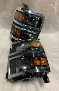 2015 2016 CHEVROLET SILVERADO LEFT RIGHT HEADLIGHT HEADLAMP OEM