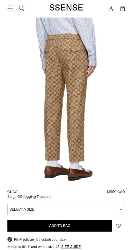 Gucci Pants Size 52 in Men's in Oshawa / Durham Region - Image 2