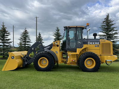 2012 John Deere Wheel Loader 624K 4 Wheel Drive 20.5R25 Michelin Tires A/C, Air Ride, Ride Control P...