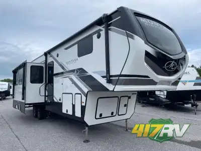 Keystone Montana High Country fifth wheel 351BH highlights: Triple Slides Coffee Station Power Theat...