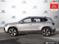 New Price! CARFAX Canada One Owner CARFAX Canada No Reported Accidents Silver 2025 Volkswagen Taos C... (image 1)