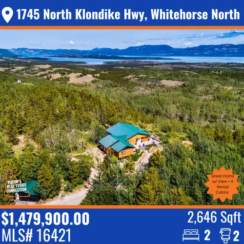 4 Rental Cabins + 2,646 Sq Ft Home – Income & Lifestyle in One! THE BEST OF THE YUKON LIFESTYLE! Wel...