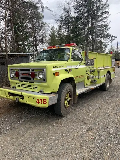 Great for personal use for emergency at camp, farm, house or other projects etc.. 1987 GMC Fire Truc...
