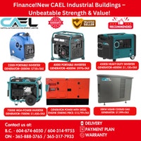 New CAEL Diesel & Inverter Generators – Certified &Warranty Richmond Greater Vancouver Area Prévisualiser