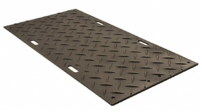 Construction site ground protection mats. (96 x 48 x .5) Includes three mounting brackets. $165 each...