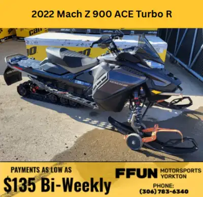PRICE DOES NOT INCLUDE FFUN ADVANTAGE/ TAXES 2022 Ski-Doo Mach Z™ Rotax 900 ACE™ Turbo R 2-ply RipSa...