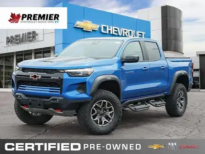 This 2023 Chevrolet Colorado 4WD ZR2, in striking Glacier Blue Metallic, is engineered for uncomprom...