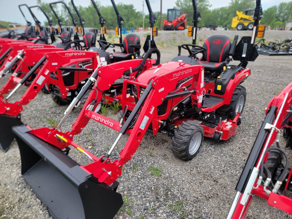 Mahindra 1120 Tractor with Loader & 54 in Mower | Farming Equipment ...