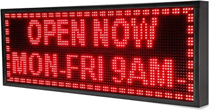 Programmable LED Sign for Store Windows - Red in Other Business & Industrial in Hamilton