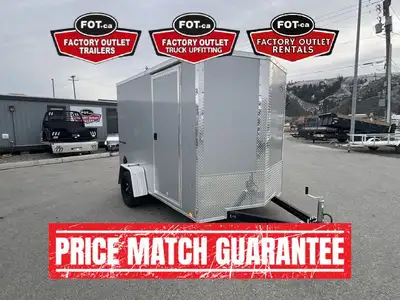 NEW 6x10ft Traverse Enclosed Cargo Trailer from Formula Trailers - Rear Ramp Door w/ Spring Assist -...